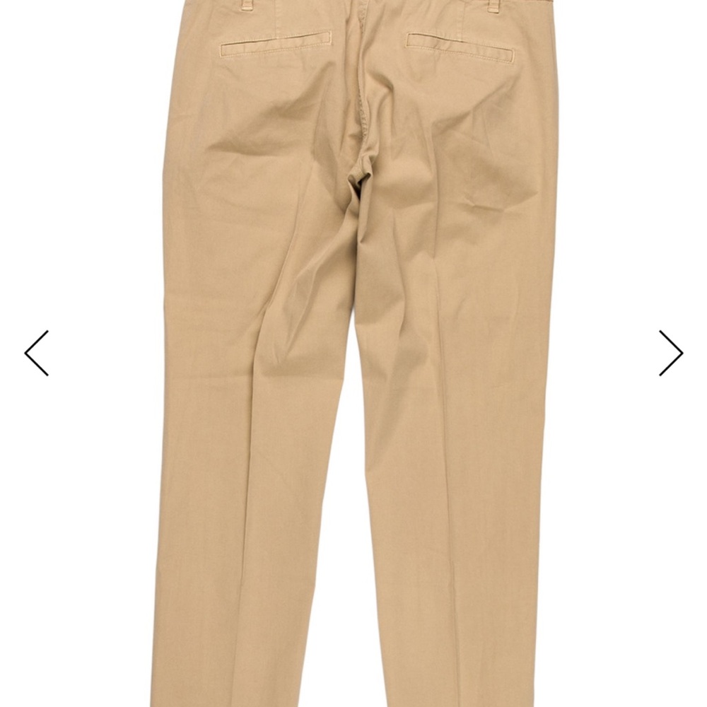 Nili Lotan Straight leg Cropped Pant, 97 percent Cotton 3 percent Elastin